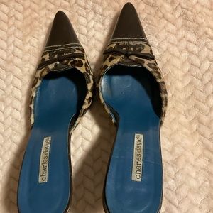 Charles David Vintage Pointy Mules